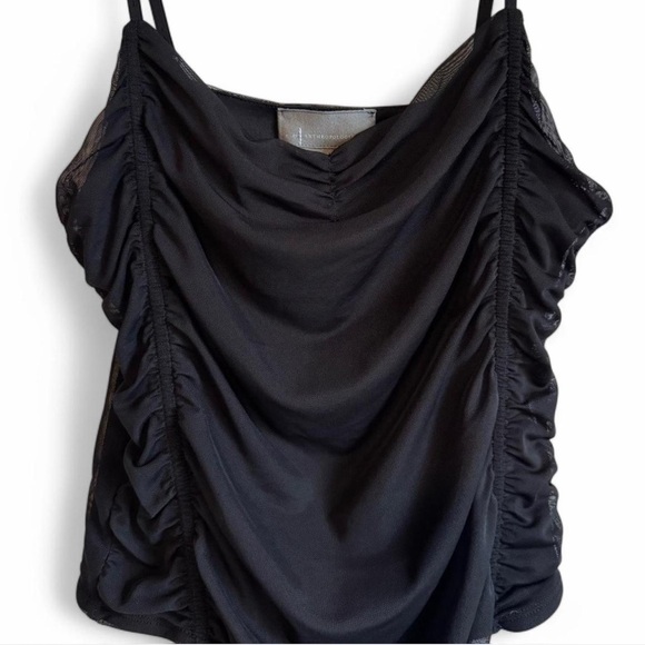 Anthropologie Tops - Anthropologie Sweetheart Ruched Black Bodysuit - Size M